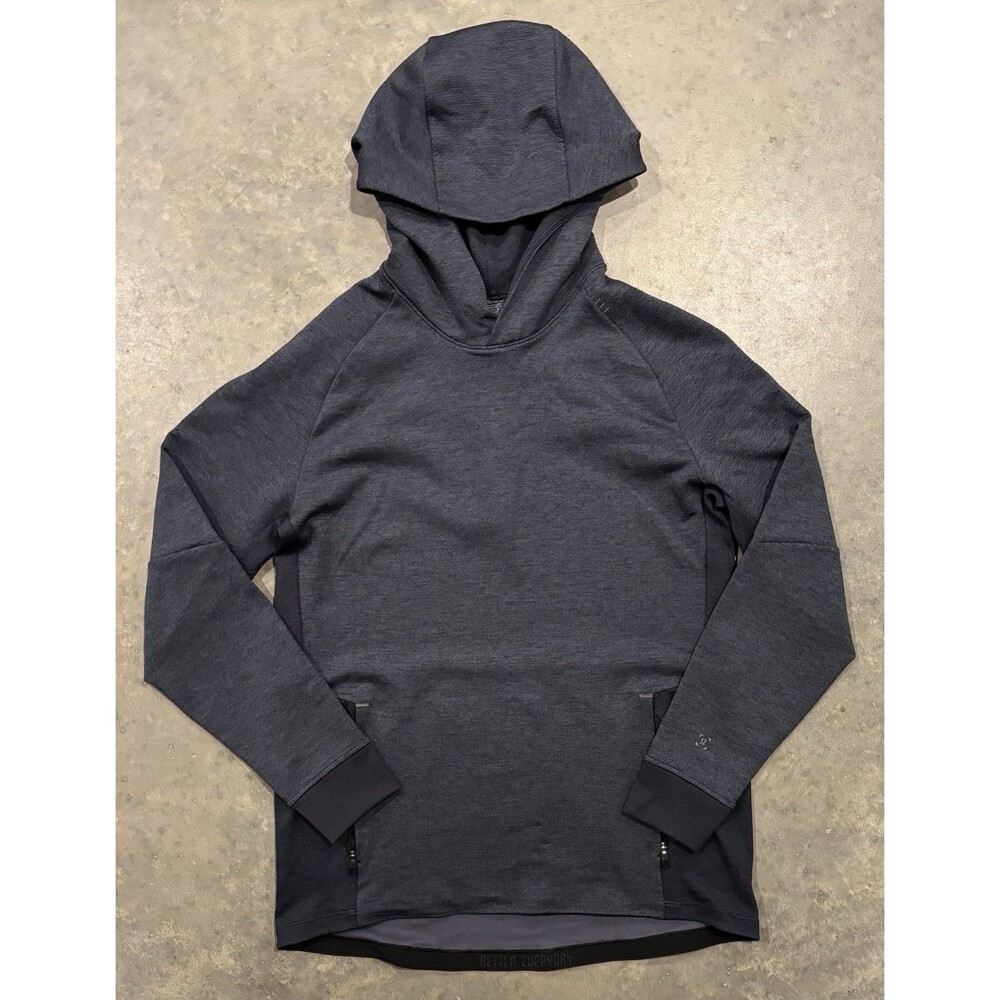 Lululemon Textured Tech Hoodie Mens Small Gray Blue Sweatshirt Performance